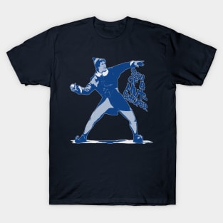 Son of a Nut-Cracker: Snowball Thrower (blue/white) T-Shirt